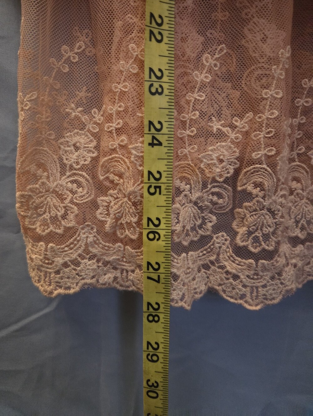 POL Cream-to-Pink Lace Tiered Camisole - Picture 7 of 7